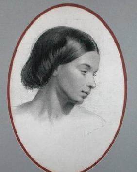 Portrait of a Girl 1860 cil o