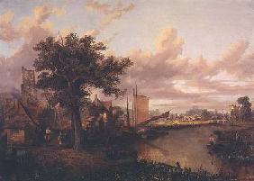 The River Yare with a distant view of Norwich c.1840