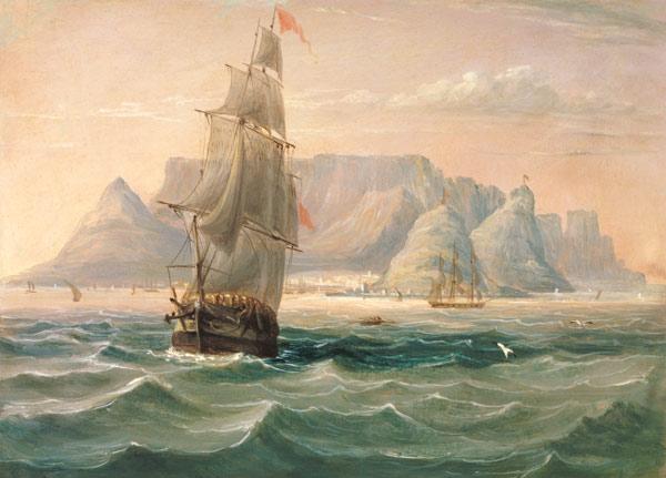 Table Mountain, Cape Town, from the Sea 1820
