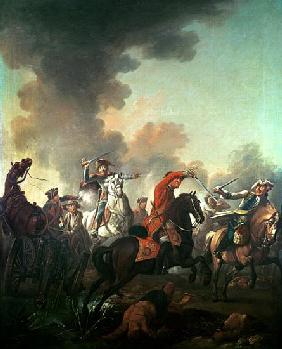 Thomas Brown at the Battle of Dettingen, 27th June 1743