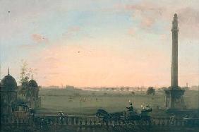 View from the Chowringhee Road, Calcutta, towards the Hoogly River c.1840