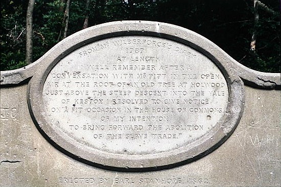 Wilberforce Memorial Seat, Keston von English School