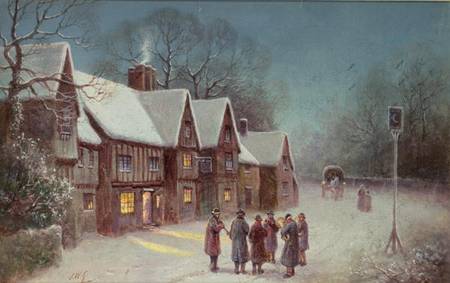 Winter Scene von English School