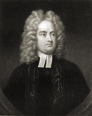 Jonathan Swift (1667-1745), from 'The Gallery of Portraits', published 1833 (engraving) von English School, (19th century)