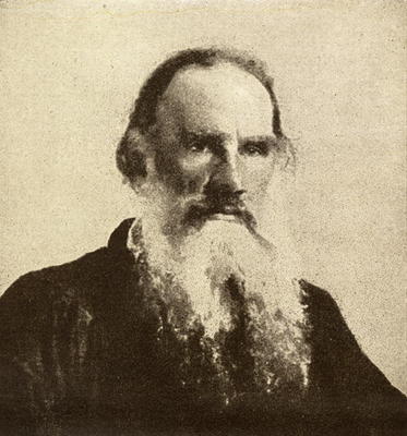 Lev Tolstoy (1828-1910) (b/w photo) von English School, (19th century)