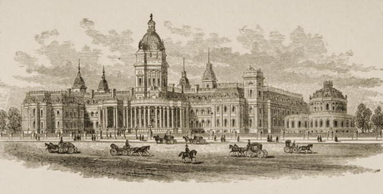 New City Hall, San Francisco, from 'American Pictures', published by The Religious Tract Society, 18 von English School, (19th century)