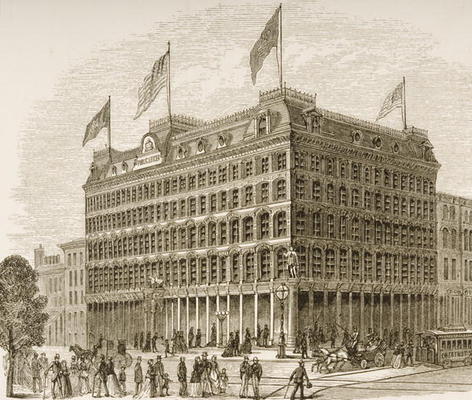 Public Ledger Building, Philadelphia, in c.1870, from 'American Pictures' published by the Religious von English School, (19th century)