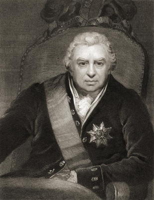 Sir Joseph Banks (1743-1820) Baronet of Banks, from 'Gallery of Portraits', published in 1833 (engra von English School, (19th century)