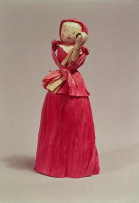 31:Corn husk doll, Victorian, c.1880 17th