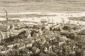 Boston, from Bunker's Hill, in c.1870, from 'American Pictures' published by the Religious Tract Soc 17th