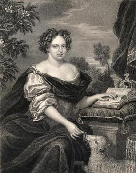 Portrait of Catherine of Braganza (1638-1705), from 'Lodge's British Portraits', 1823 (litho) 01st