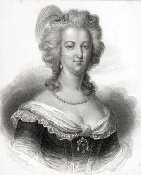Portrait of Marie-Antoinette (1755-93) (engraving)