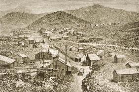 Silver City, Nevada, c.1870, from 'American Pictures', published by The Religious Tract Society, 187 12th