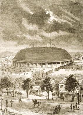The Mormon Tabernacle, c.1870, from 'American Pictures', published by The Religious Tract Society, 1