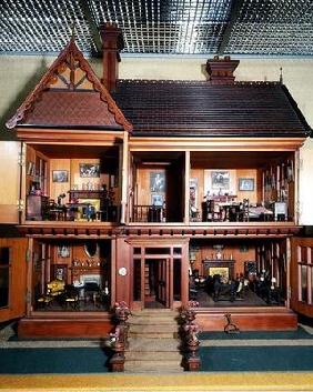 Doll's house purchased and furnished by Queen Mary, made by Ascroits of Liverpool, c.1920 (mixed med 1895