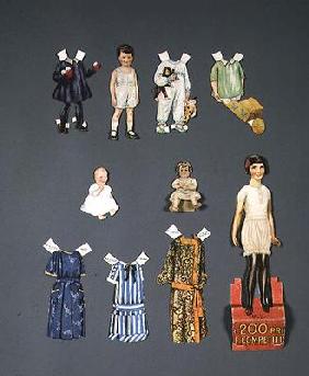 Cut out doll and clothes, late 1920s-early 1930s (colour litho) 16th