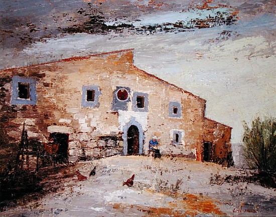 Spanish Farmhouse (oil on canvas)  von Eric  Hains