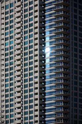Hochhausfassade in Las Vegas von Erich Teister