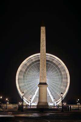 Riesenrad auf dem Place de la Concorde von Erich Teister