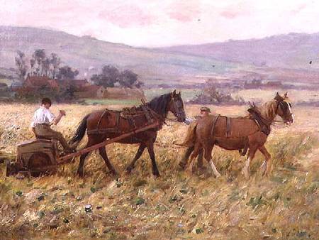 The Harvesting Team von Ernest Higgins Rigg