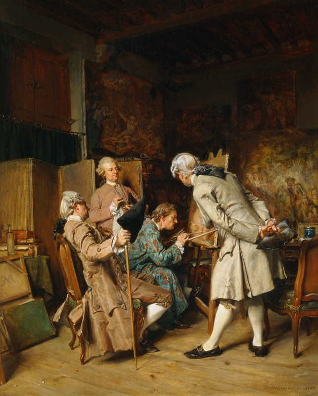 The Art Lovers, or The Painter von Ernest Meissonier