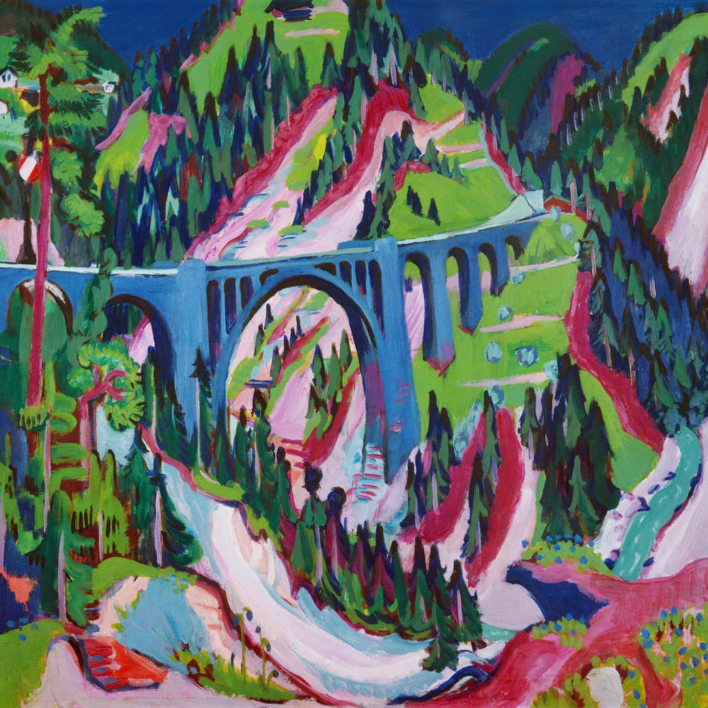 Die Brücke bei Wiesen von Ernst Ludwig Kirchner