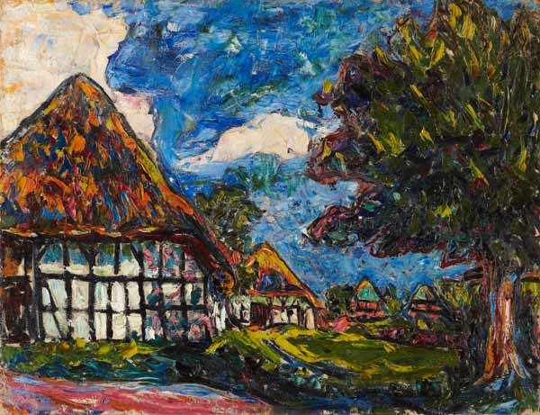Fehmarn-Häuser von Ernst Ludwig Kirchner