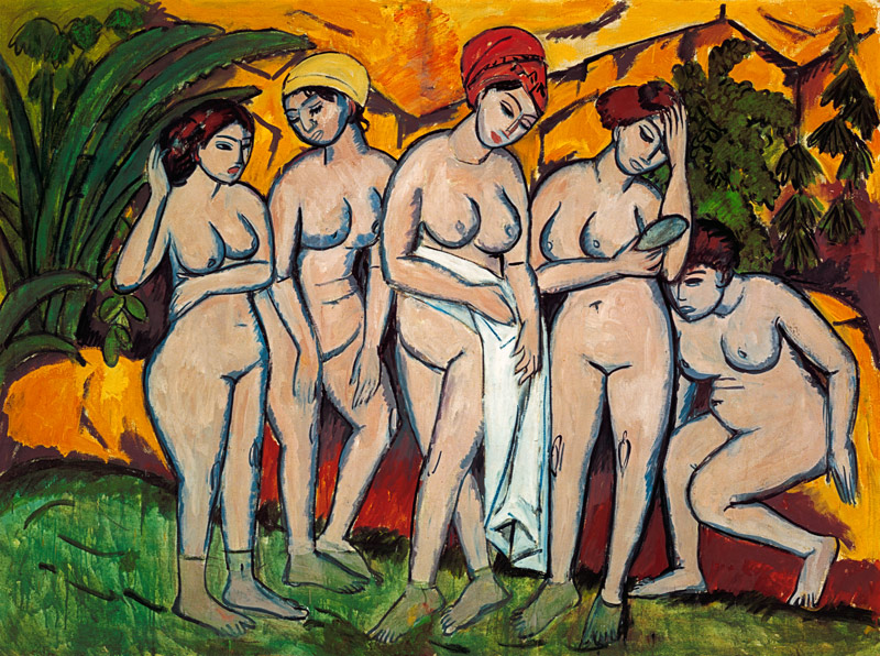 Frauen im Bade von Ernst Ludwig Kirchner