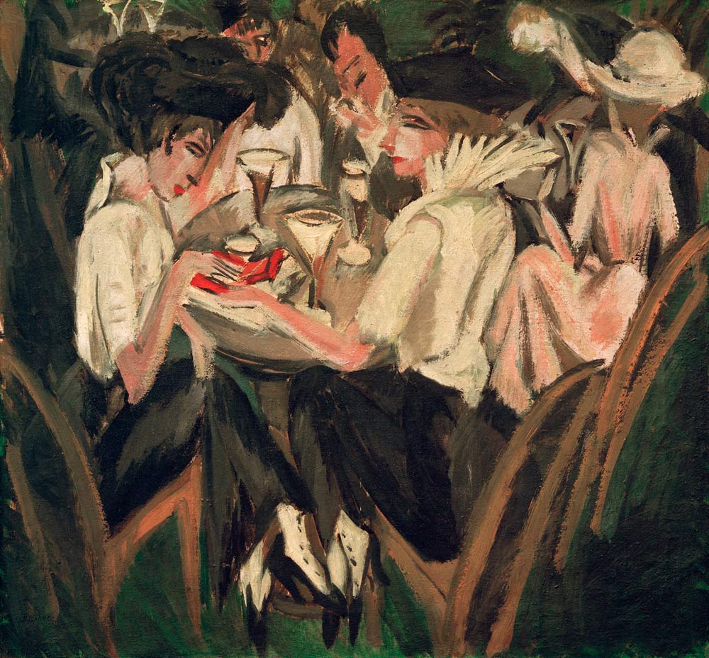 Im Cafégarten von Ernst Ludwig Kirchner