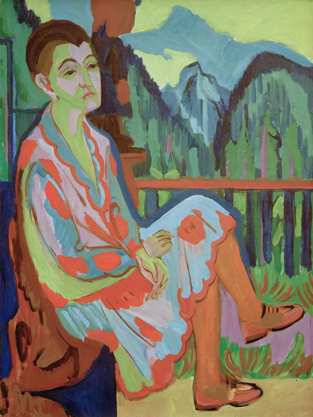 Sitzende Dame (Erna K.) von Ernst Ludwig Kirchner