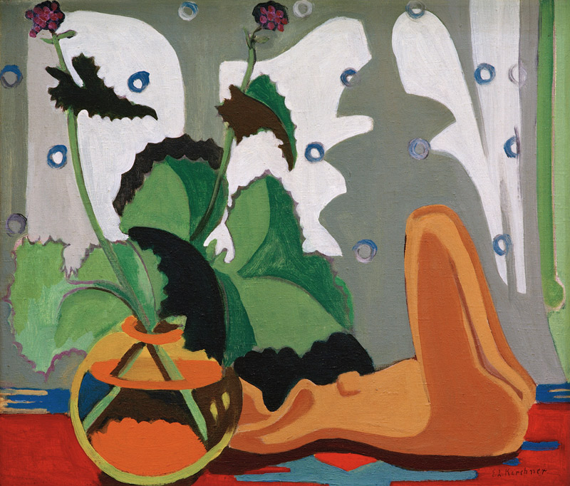 Stilleben mit Plastik von Ernst Ludwig Kirchner