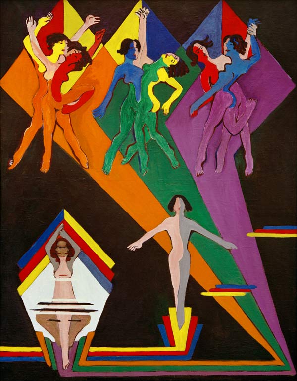 Tanzende Mädchen von Ernst Ludwig Kirchner
