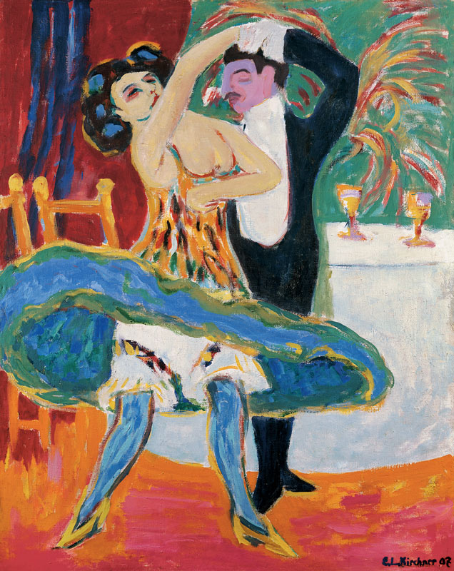Varieté; Englisches Tanzpaar von Ernst Ludwig Kirchner