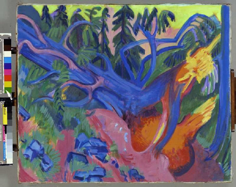 Entwurzelter Baum von Ernst Ludwig Kirchner