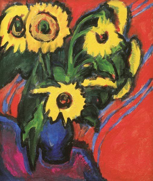 Sonnenblummen von Ernst Ludwig Kirchner