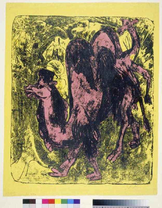 Kamel und Dromedar von Ernst Ludwig Kirchner