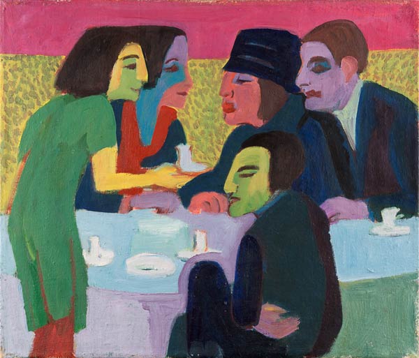 Szene im Café von Ernst Ludwig Kirchner
