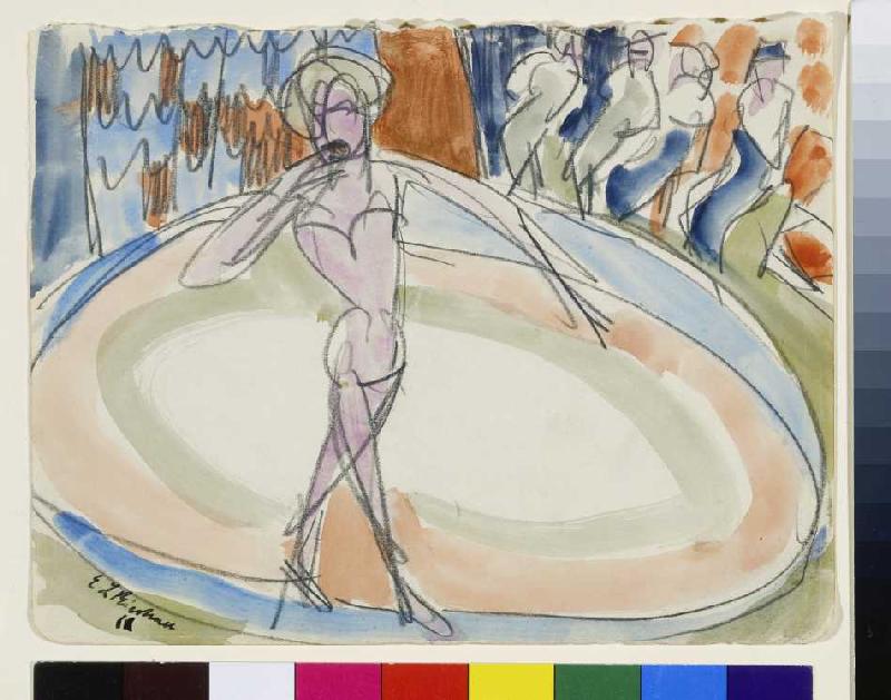 Tänzerin im Varieté von Ernst Ludwig Kirchner