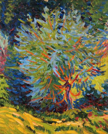 Landschaft mit Baum. 1906/1907