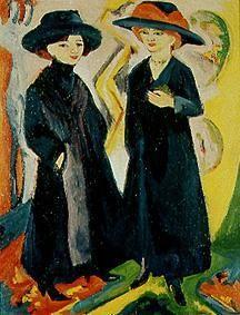 Zwei Damen im Strassen-Kostüm. 1911/22