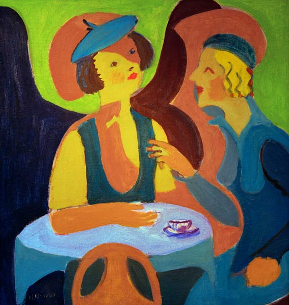 Zwei Damen im Café von Ernst Ludwig Kirchner