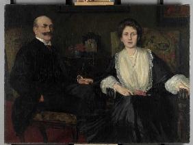 Doppelbildnis des Kommerzienrats Georg Spiegelberg und seiner Frau 1903