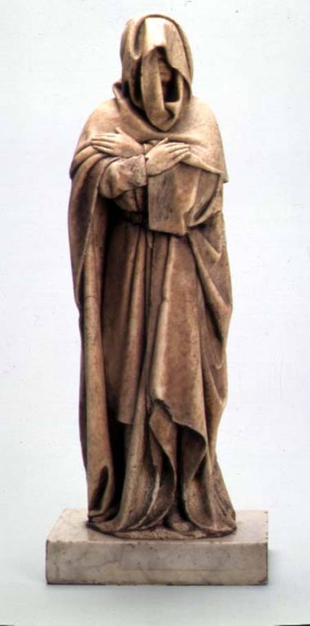 Mourner sculpture from the tomb of Duc Jean de Berry (1330-1416) von Etienne Bobillet and Paul Mosselman