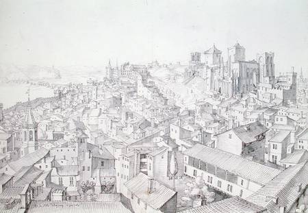 View of the Town of Avignon and its surroundings von Etienne Martellange