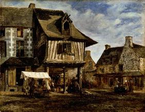 Market Place in Normandy c.1832