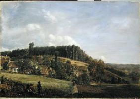 Forest Glade near a Village 1833