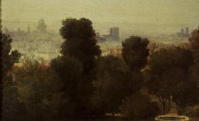 Paris seen from the Heights of Belleville c.1830