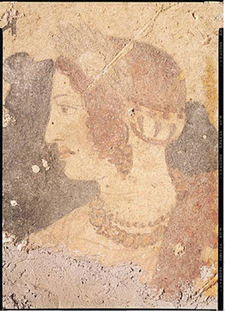 Head of a Young Woman, Velia, from the Tomb of the Orcus von Etruscan