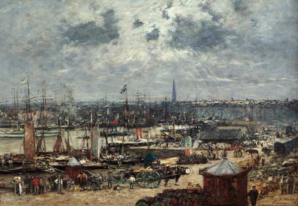 The Port of Bordeaux von Eugène Boudin