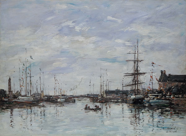 Deauville, the Dock von Eugène Boudin